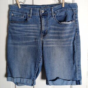 Levi Signature Denim Modern Bermuda Shorts